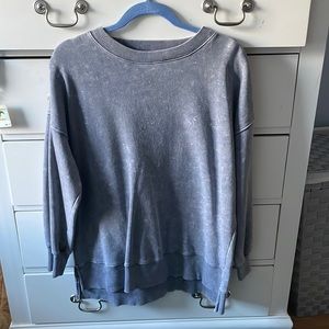 Grey crew neck